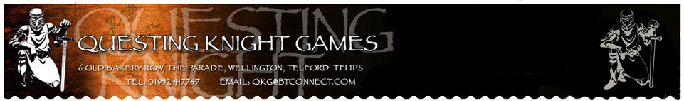 Questing Knight Games – 6 Old Bakery Row, The Parade, Wellington, Telford TF1 1PS
